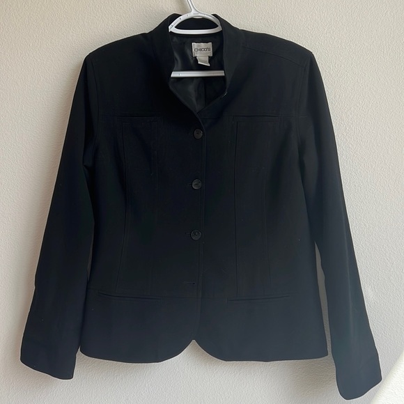 Chico's Jackets & Blazers - Chico’s black jacket blazer size 1